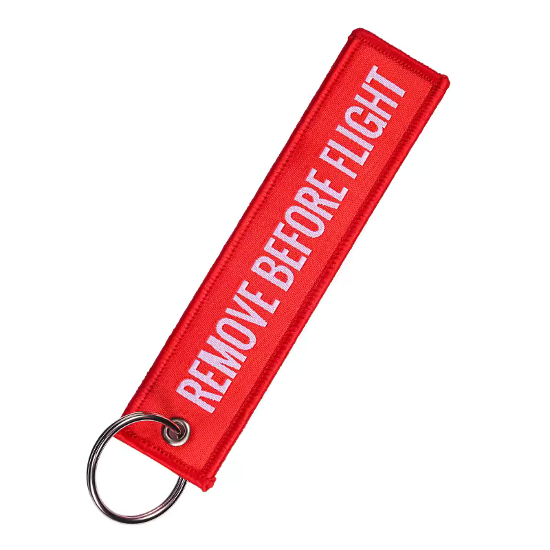 Rode Remove Before Flight Sleutelhanger Tweetaktshop