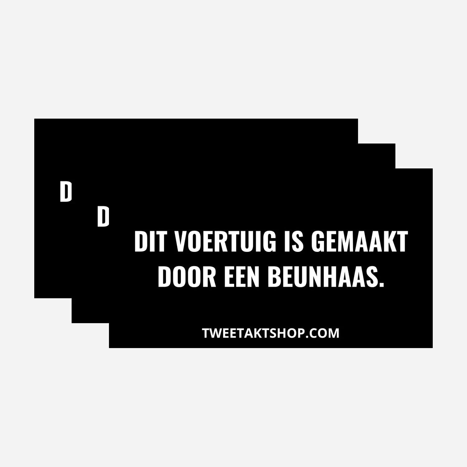 Voertuigstickers Tweetaktshop