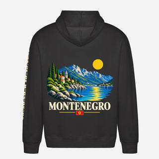 Montenegro Travel Hoodie – Mountain Lake Graphic