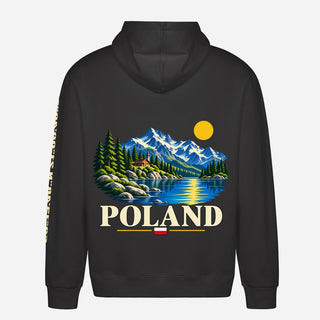 Poland Travel Hoodie – Mountain Lake Graphic