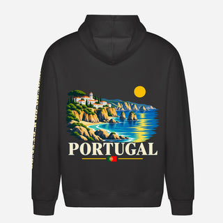 Portugal Travel Hoodie – Coastal Cliffs Graphic