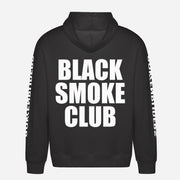 Black Smoke Club Hoodie – achterkant met grote rugprint
