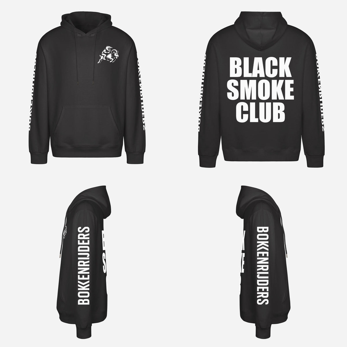 Black Smoke Club Hoodie – overzicht van de hoodie
