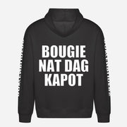 Bougie Nat Dag Kapot Hoodie – achterkant met grote rugprint