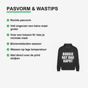 Bougie Nat Dag Kapot Hoodie – materiaal van dichtbij