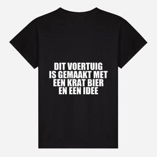Dit Voertuig Is Gemaakt Met Een Krat Bier En Een Idee T-shirt