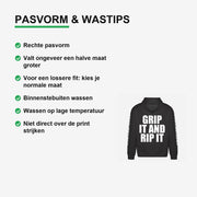 Grip It And Rip It Hoodie – materiaal van dichtbij