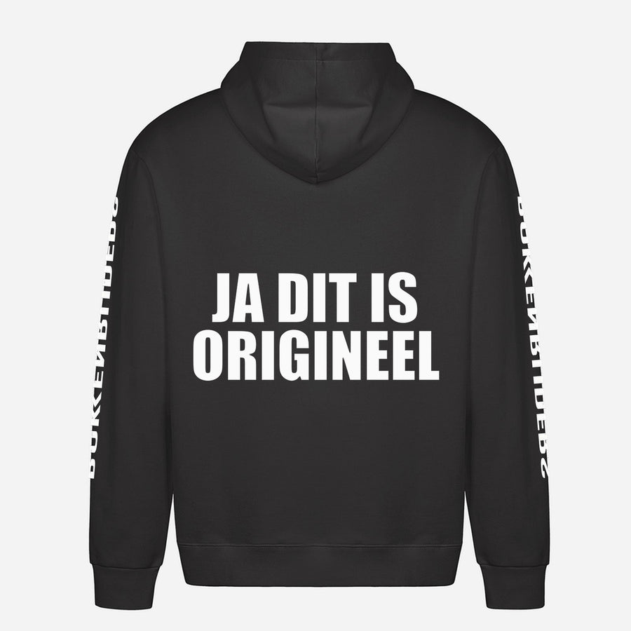 Ja Dit Is Origineel Hoodie – achterkant met grote rugprint