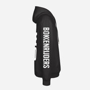 Race Hard Hoodie – detail van de bedrukking