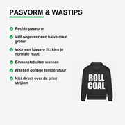Roll Coal Hoodie – materiaal van dichtbij